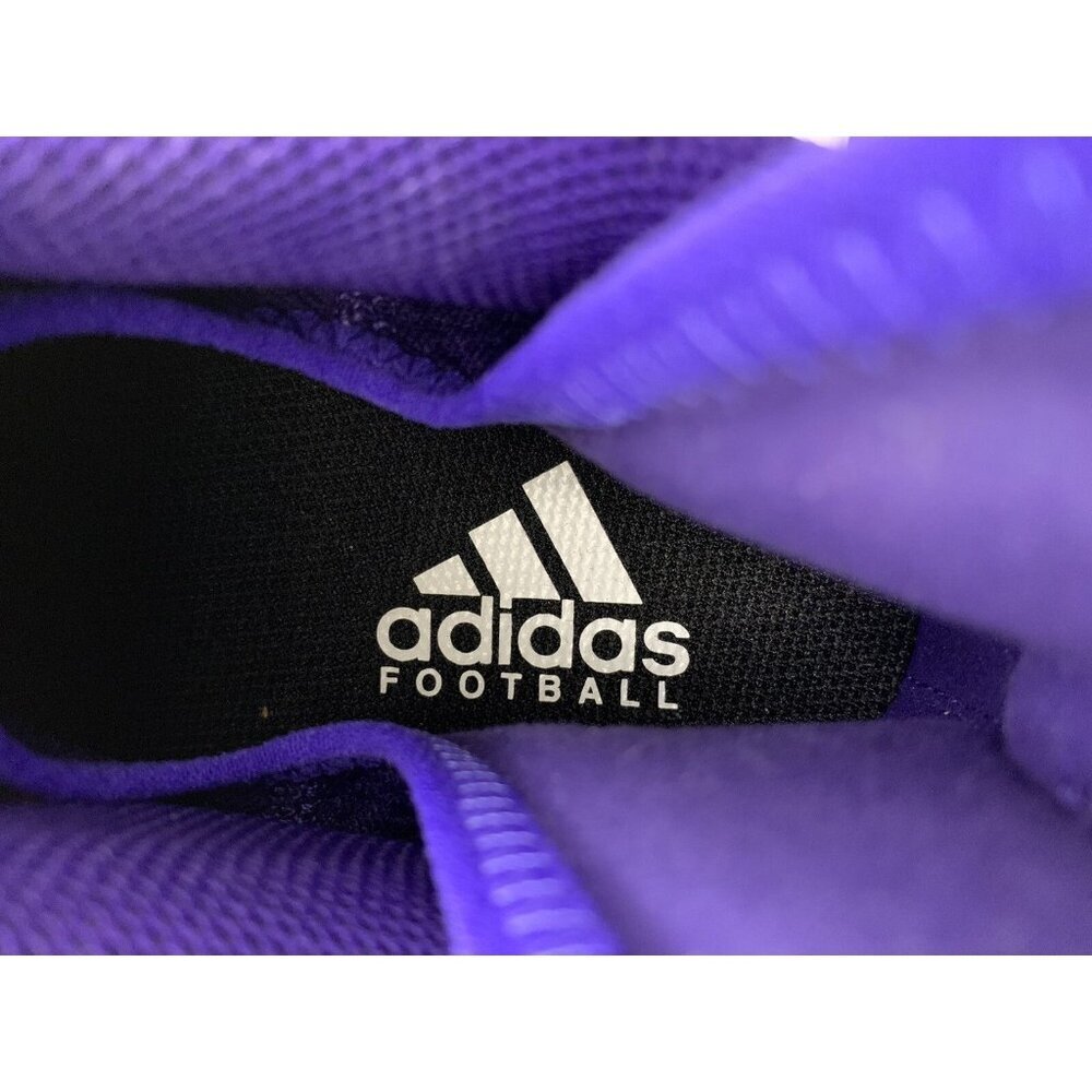 Adidas Men's Adizero Scorch Football Cleats Purple White Lace Up FX4253 Size 15 - Picture 10 of 12